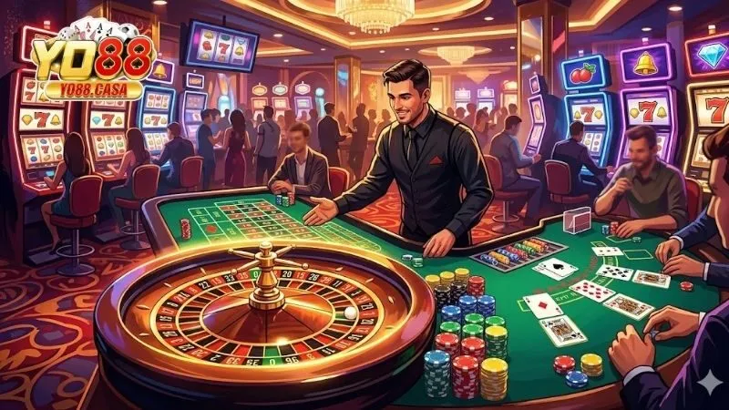 Hệ thống trò chơi Casino Chơi Ngay tích hợp AI tại YO88